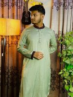 chocolate contrast punjabi  Code- 312 mint - Image 3